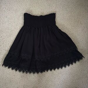 Peixoto black mini skirt